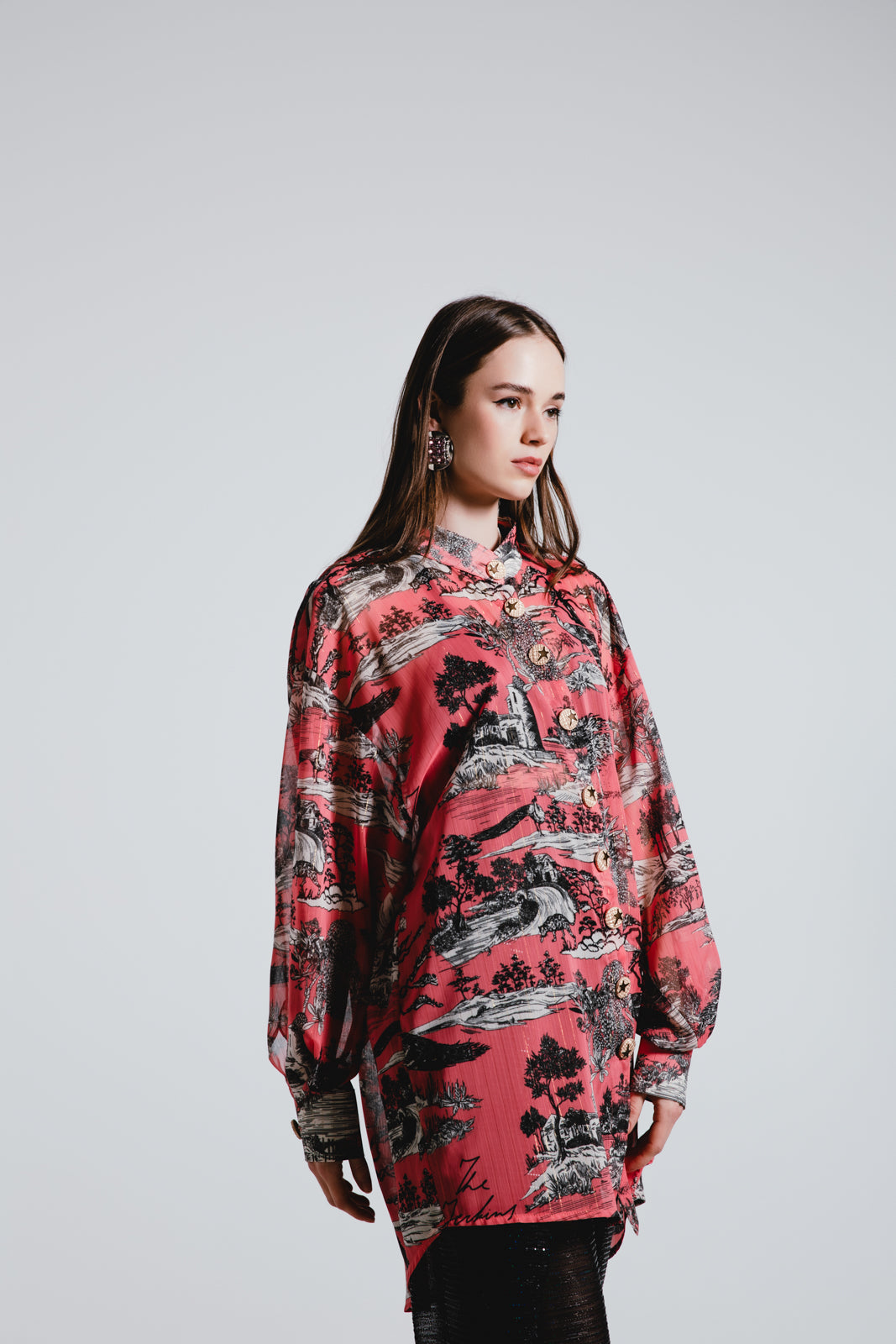 THE JERKINS OASIA CORAL SHIRT