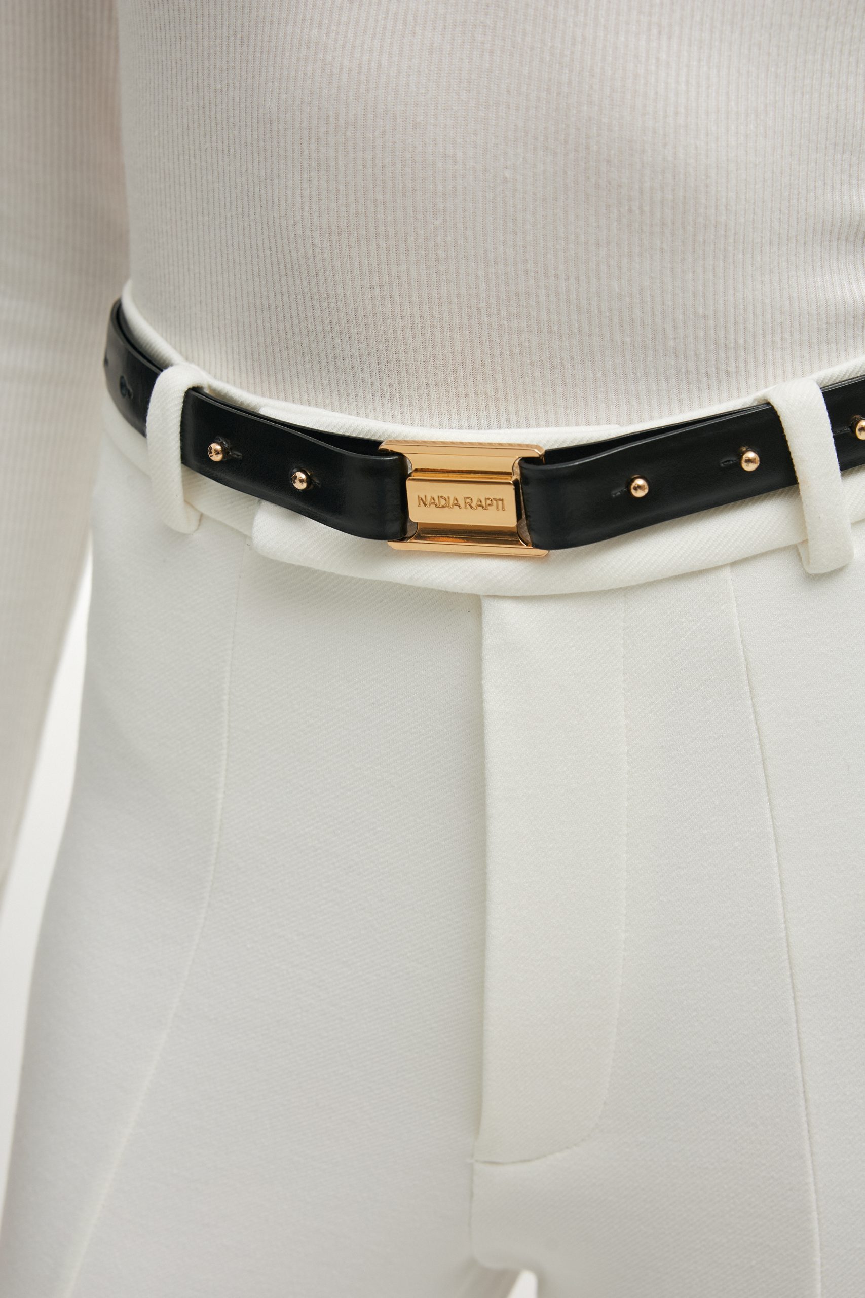 NADIARAPTI_SPRING_260905 33 copy SIMONE LEATHER BELT BLACK - Image 1